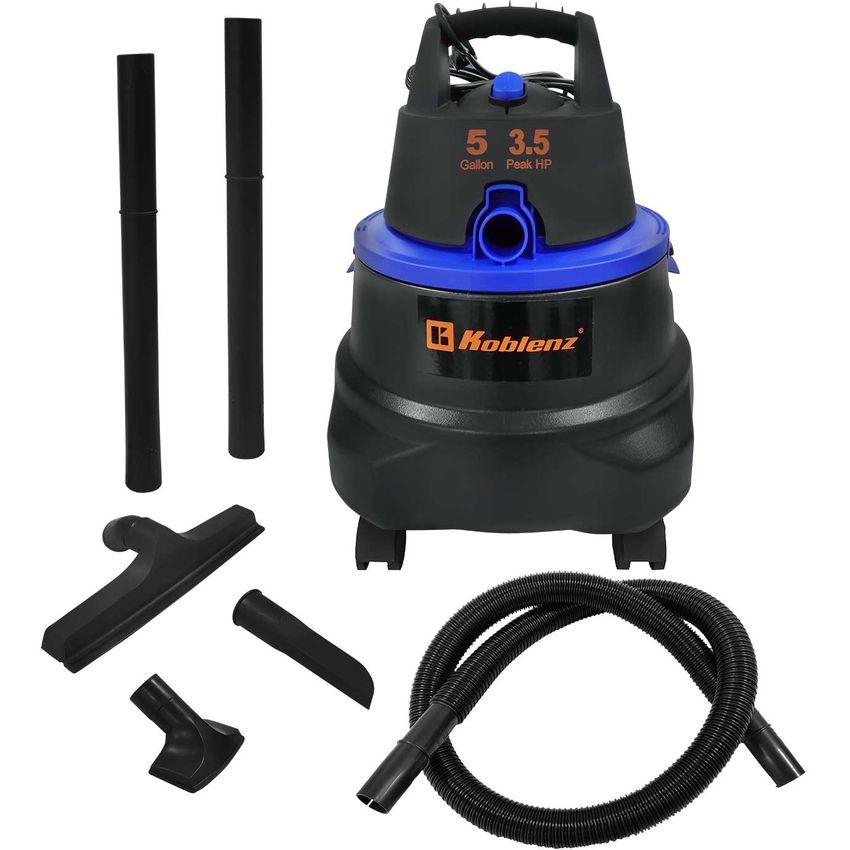 ASPIRADORA KOBLENZ WD-5 MA MULTIUSOS SECO MOJADO 5 GAL NEGRO AZUL