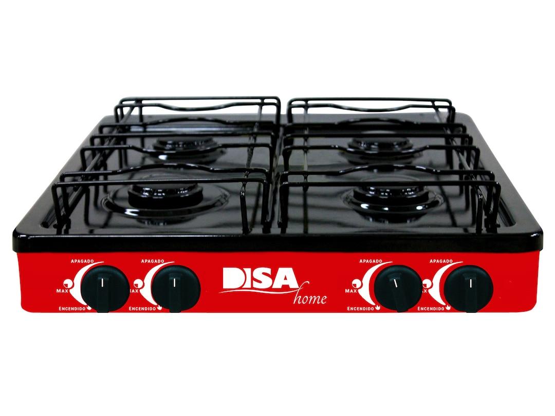 Parrilla A Gas 4q Disa Home Rojo Metalico Parr-gas-04