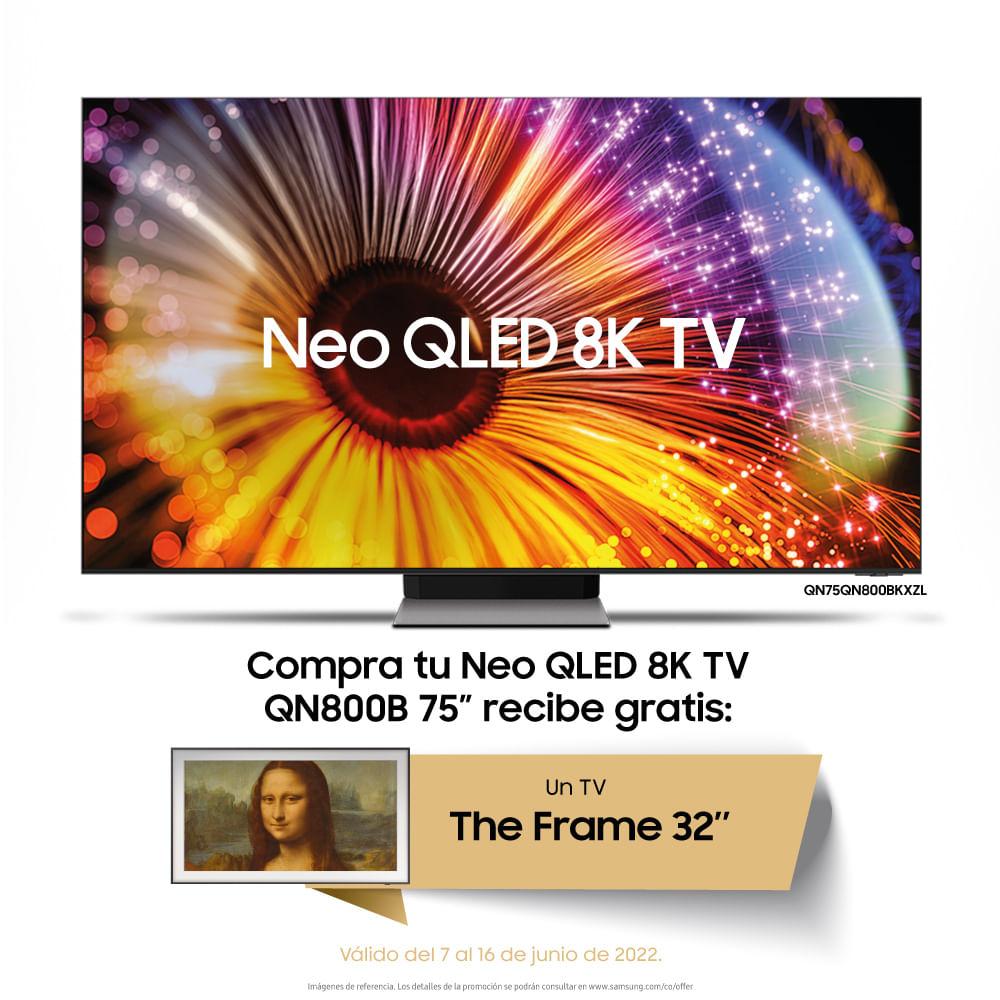 Televisor 75" Neo QLED 8K QN800B Smart TV + 32" The Frame 4K LS03B Smart TV
