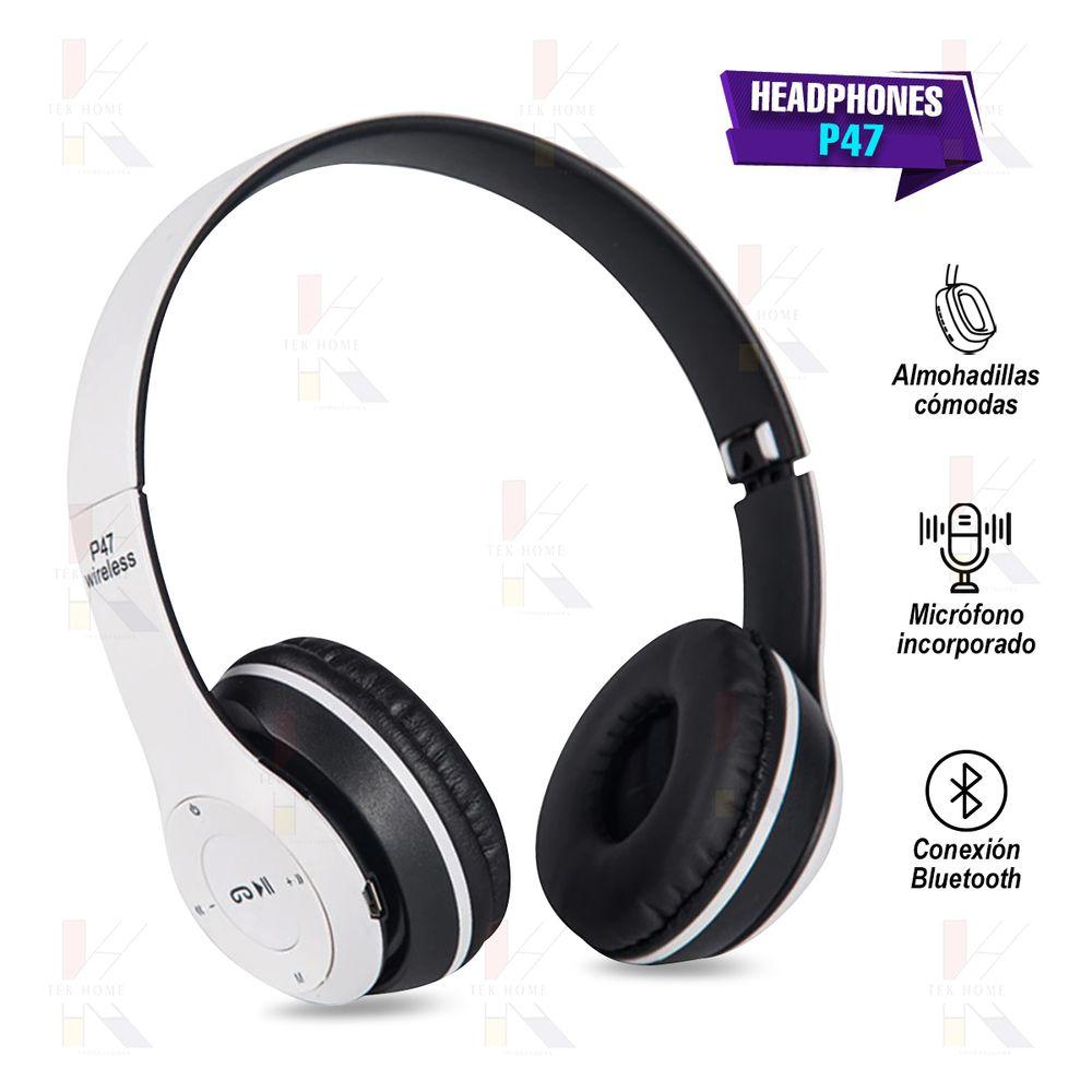 Audifonos Inalambricos Bluetooth P47 Blanco