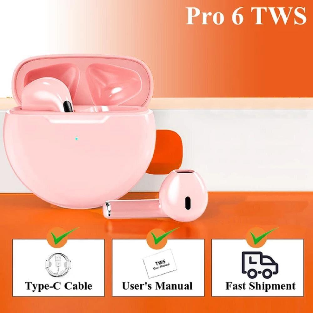 Audifonos Bluetooth Pro 6 - Rosado
