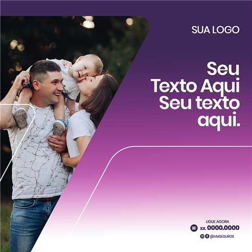 Comprar Kit com 6 Layouts de Post para Redes Sociais (Facebook, Instagram e etc) + Capa de Facebook
