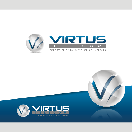 Virtus Telecom - Expert TI Data & Voice Solutions | Criação de Logo...