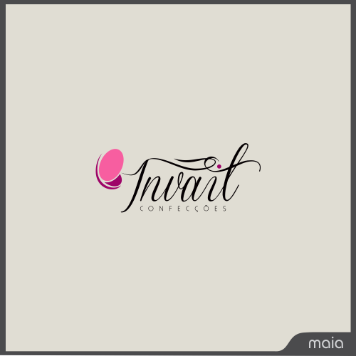 Invait Simple Logo Confecções Invait LTDA | Criação de Logo Para