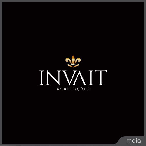 Invait Simple Logo Confecções Invait LTDA | Criação de Logo Para