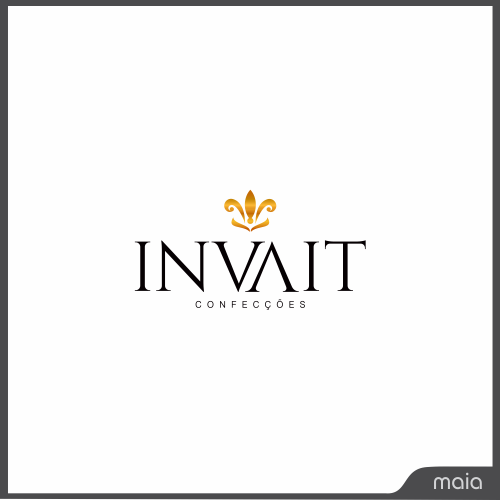Invait Simple Logo Confecções Invait LTDA | Criação de Logo Para