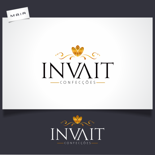 Invait Simple Logo Confecções Invait LTDA | Criação de Logo Para
