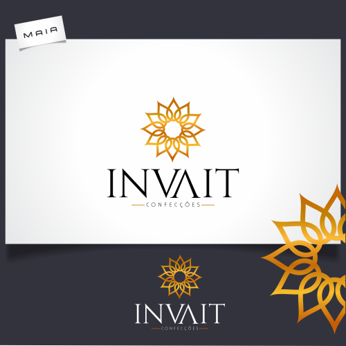 Invait Simple Logo Confecções Invait LTDA | Criação de Logo Para