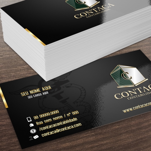 CONTACA CONTABILIDADE | Criação de Logo e Cartao de Visita Para Con...