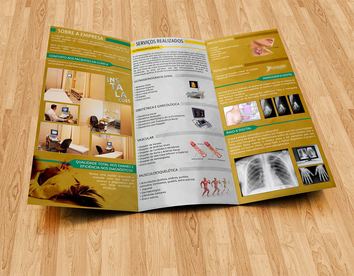 Imagem Med Criação de Folder Para Saúde & Nutrição