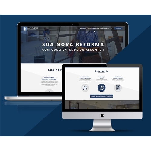 Layout Novidade nova reforma | Criação de Layout Web-Design Para Construção & Engen...