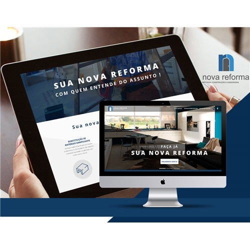 Layout Novidade nova reforma | Criação de Layout Web-Design Para Construção & Engen...