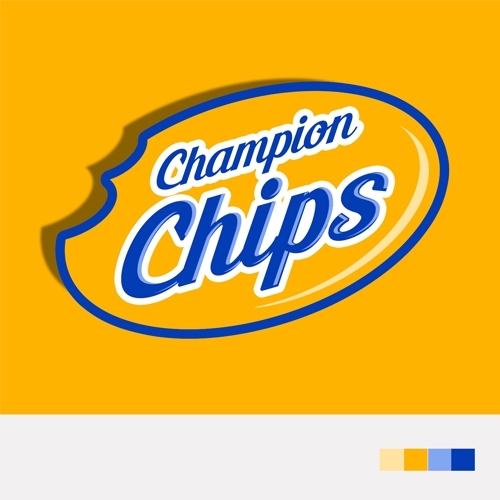 Champion Chips | Criação de Logo Para Alimentos & Bebidas
