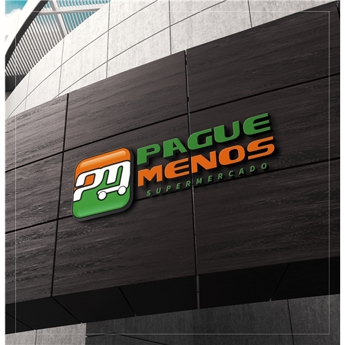 SUPERMERCADO PAGUE MENOS | Criação de Logo Para Outros