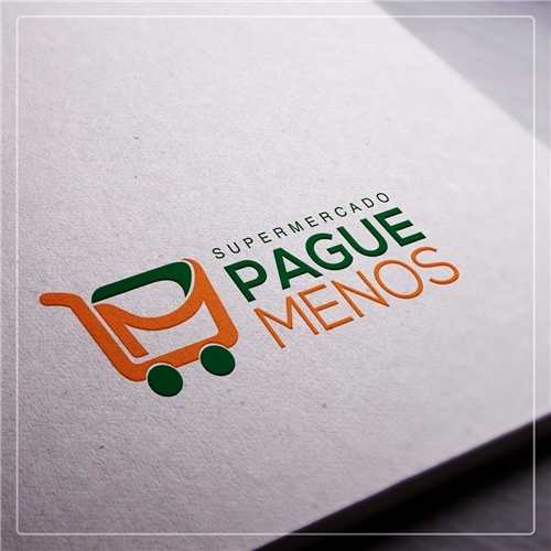SUPERMERCADO PAGUE MENOS | Criação de Logo Para Outros