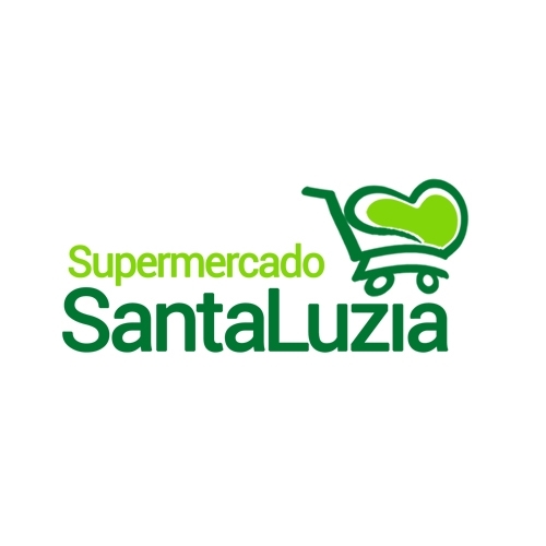 SUPERMERCADO SANTA LUZIA | Criação de Logo Para Alimentos & Bebidas