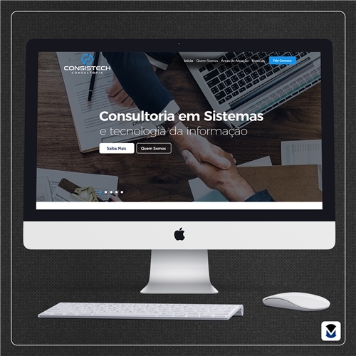 Layout Techweb CONSISTECH, SA | Criação de Layout Web-Design Para Tecnologia & Cie...