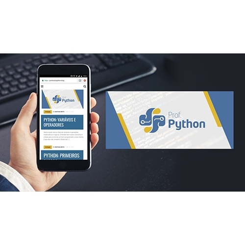 Prof. Python - Banner | Criação de Peça Gráfica (unidade) Para Comp...