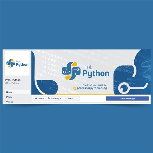 Prof. Python - Banner | Criação de Peça Gráfica (unidade) Para Comp...