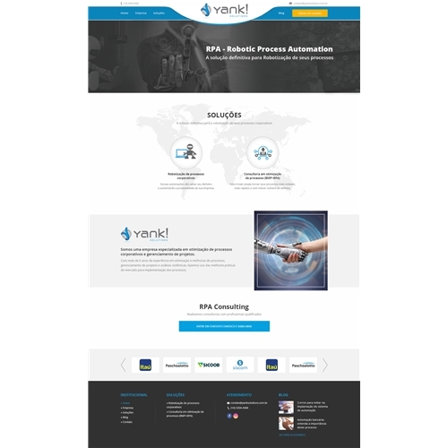 Yank! Solutions | Criação de Layout Web-Design Para Tecnologia & Ci...