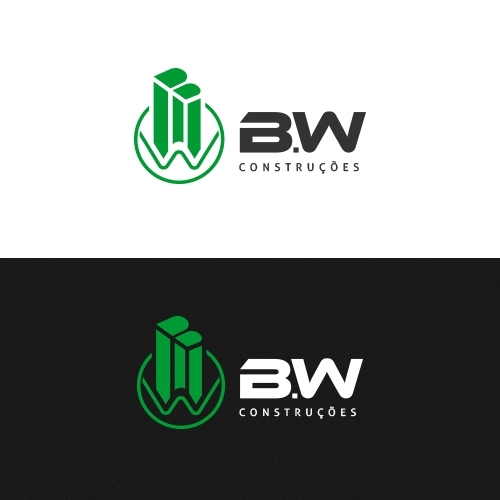 B.W CONSTRUÇÕES LTDA-ME | Criação de Logo e Papelaria (6 itens) Par...