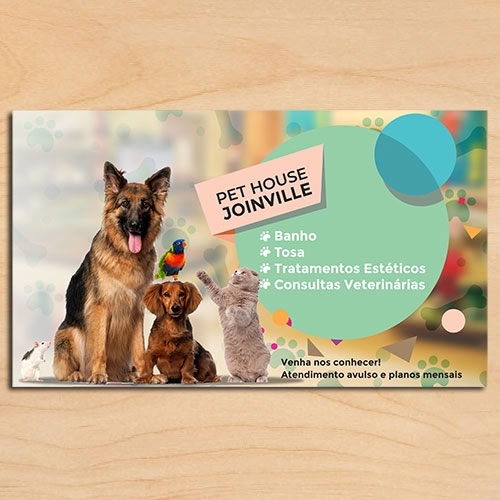 PET HOUSE JOINVILLE /PET SHOP Criação de Panfleto Para Animais