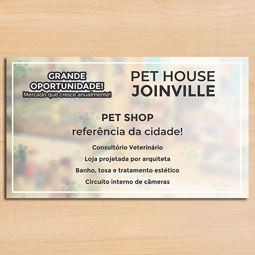 PET HOUSE JOINVILLE /PET SHOP Criação de Panfleto Para Animais