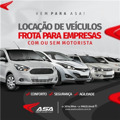 ASA RENT A CAR LOCAÇÃO DE VEÍCULOS Criação de Layout de Post Para...