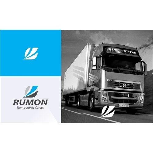 Rumon Transporte de Cargas | Criação de Logo Para Logística, Entreg...