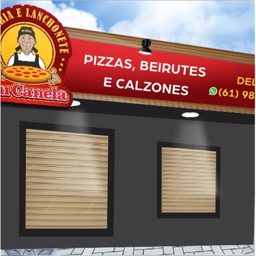Peça Gráfica (unidade) para Fachada da Pizza.. Mheloart.. 5217571