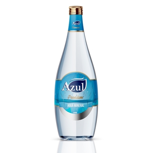 Agua Mineral Azul | Criação de Layout de Rótulo Para Alimentos & Be...