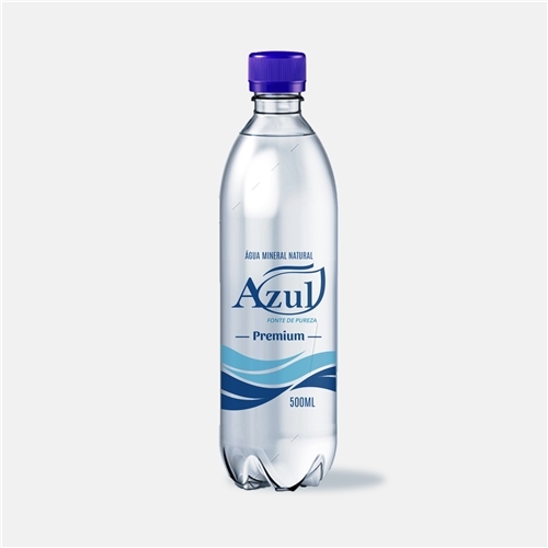 Agua Mineral Azul | Criação de Layout de Rótulo Para Alimentos & Be...