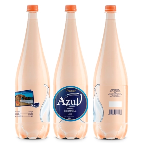 Agua Mineral Azul | Criação de Layout de Rótulo Para Alimentos & Be...