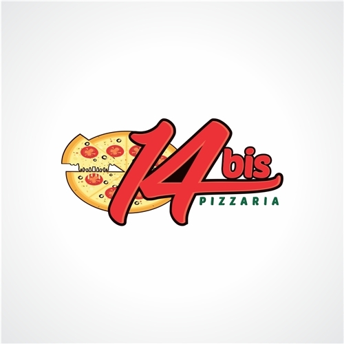 14 Bis Pizzaria | Criação de Logo Para Alimentos & Bebidas