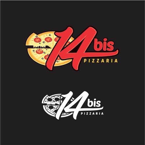 14 Bis Pizzaria | Criação de Logo Para Alimentos & Bebidas