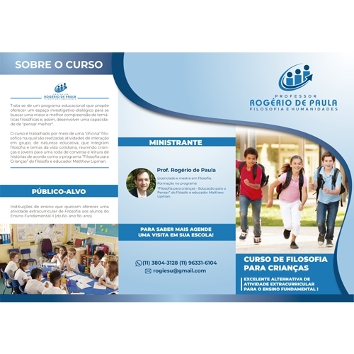 Professor Rogério de Paula e Silva | Criação de Folder Para Educaçã...