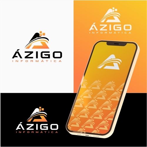 Ázigo | Criação de Logo e Papelaria (6 itens) Para Tecnologia & Cie...
