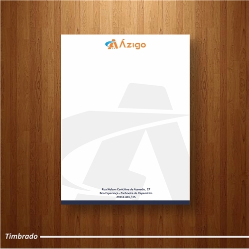 Ázigo | Criação de Logo e Papelaria (6 itens) Para Tecnologia & Cie...
