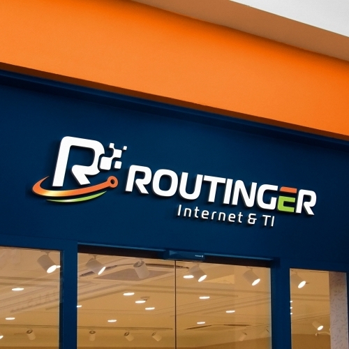 Routinger Internet e ti | Criação de Logo Para Tecnologia & Ciencias