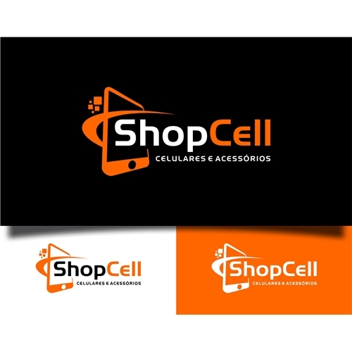 ShopCell celulares e acessórios | Criação de Modernizar Logo Para O...