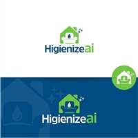 HIGIENIZE AI , Logo e Identidade, Limpeza & Serviço para o lar