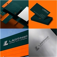 LABSteel - Engineering • Testing • Performance, Logo e Identidade, Construção & Engenharia