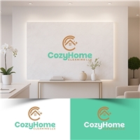 Cozy Home Cleaning LLC, Logo e Cartao de Visita, Limpeza & Serviço para o lar