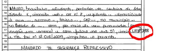 Ultrapassou o espaço disponível para resposta - Exame de Ordem - OAB