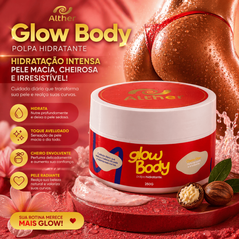 GLOW BODY BUMBUM  POLPA HIDRATANTE 250G
