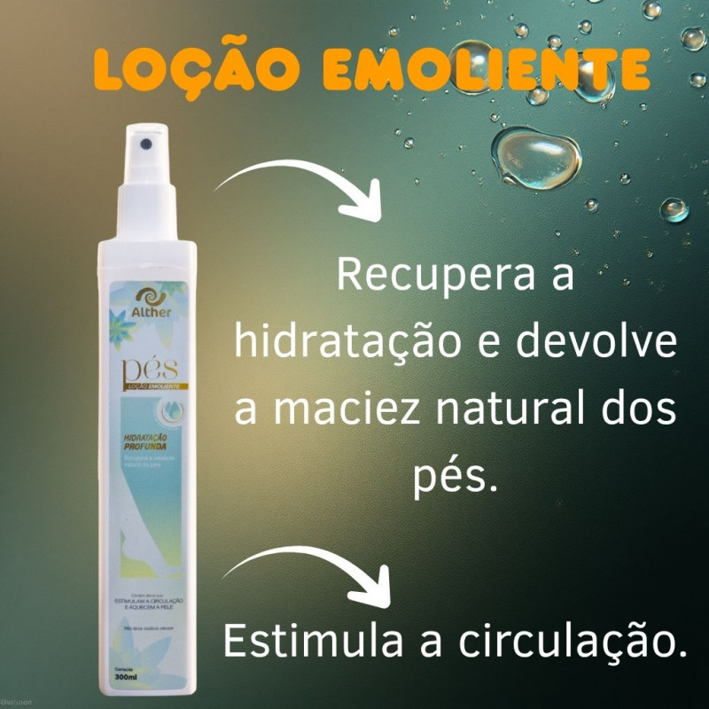 LOÇÃO EMOLIENTE PARA PÉS 300ML