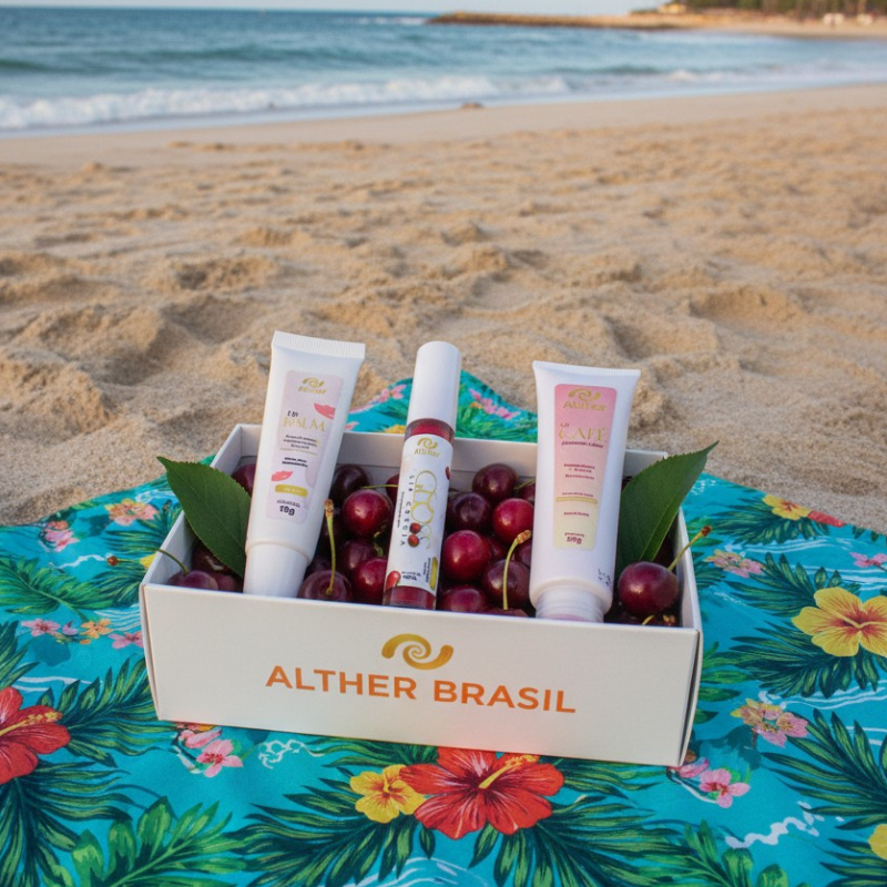 Kit Labial  ALTHER – Hidratação, Volume e Lábios Sem Ressecamento