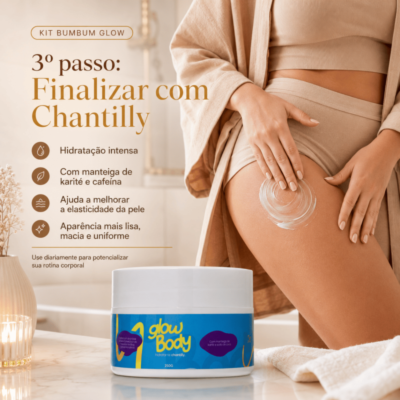 Kit BumBum Glow Alther – Esfoliação, Hidratação, Pele Iluminada e Lisinha