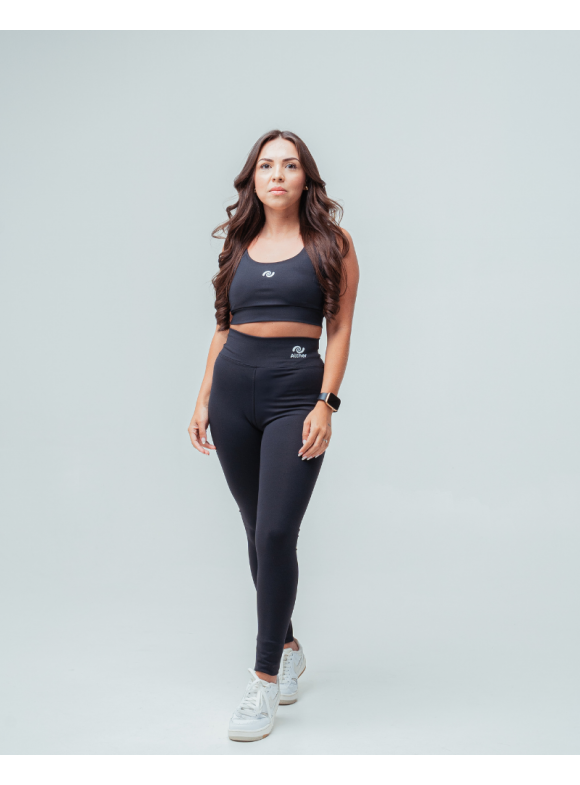 CONJUNTO TOP + LEGGING PRETO