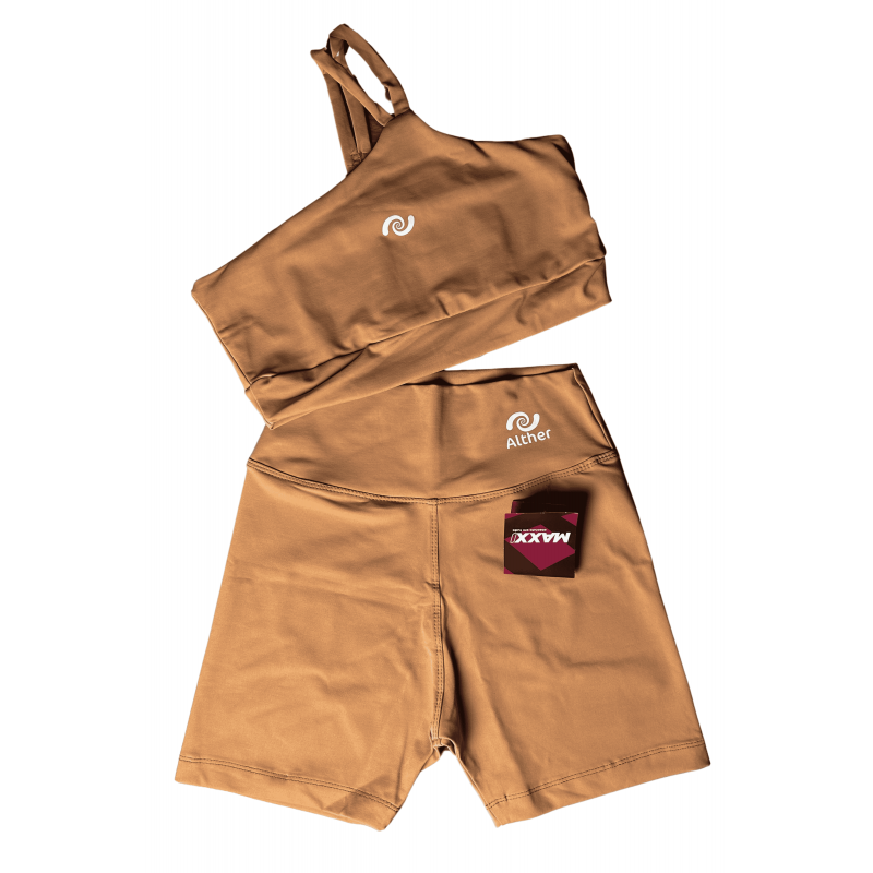 CONJUNTO TOP + SHORT LARANJA